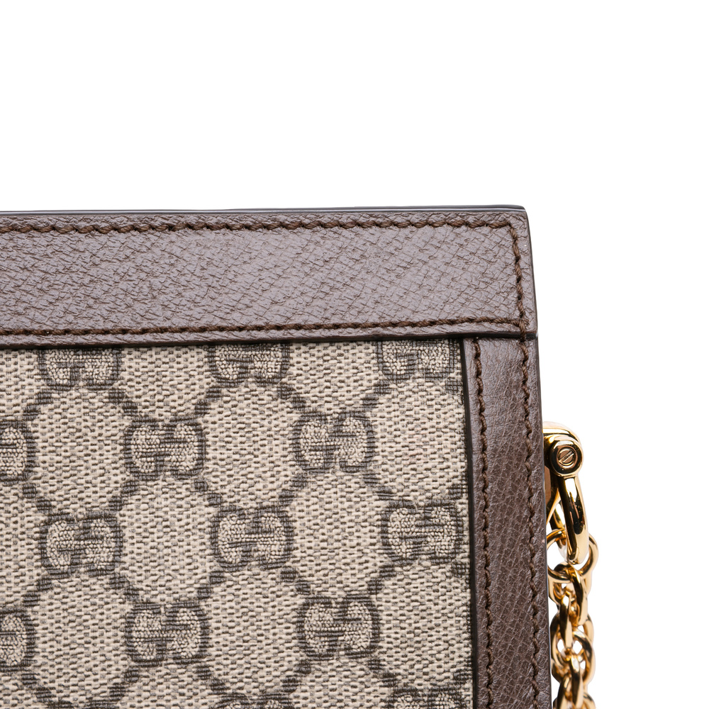 Pre-Loved Gucci Small GG Supreme Web Ophidia Chain Crossbody - Picture 10 of 12